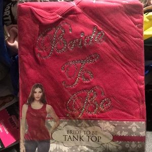 Bride to be tank top